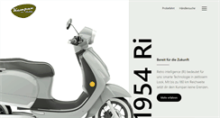 Desktop Screenshot of kumpan-electric.com